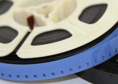 8mm film reel close up