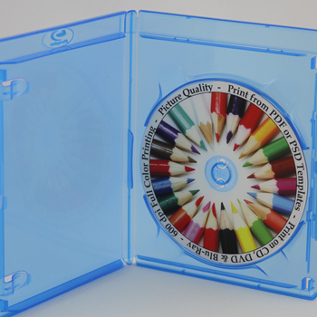 image of blu-ray disc with 600dpi color printing